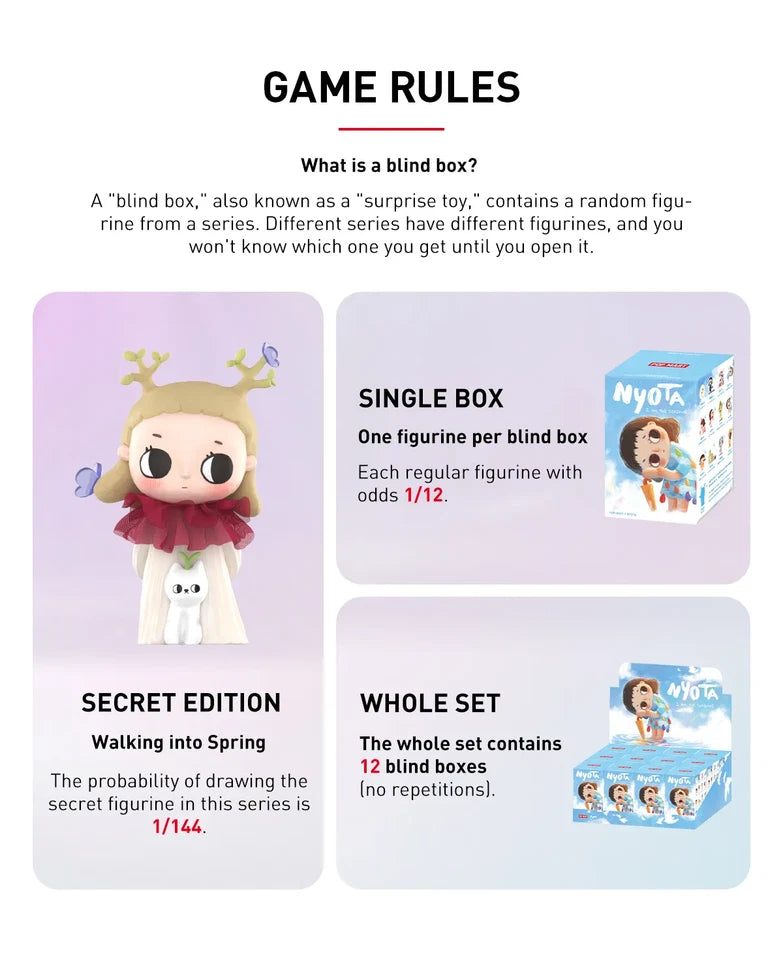 POP MART Nyota I Am the Seasons Series Figures Single Blind Box (Random)