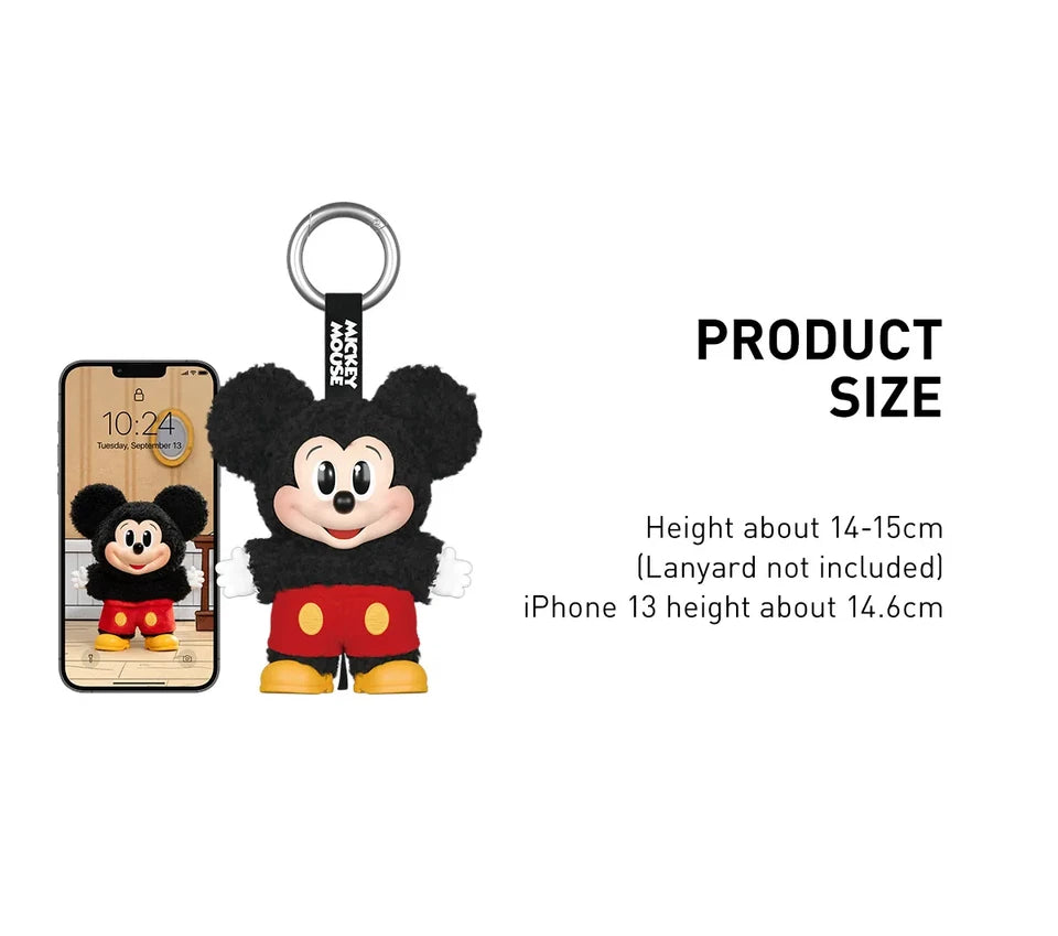 POP MART Mickey Family Cute Together Keychain Series Single Blind Box (Random)