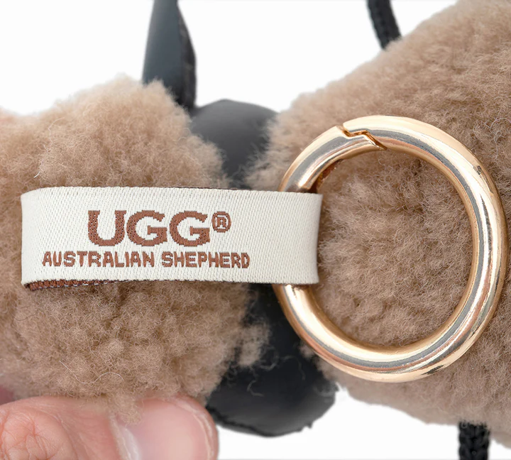 Australian Shepherd Sheep Keyring Product Tag Detail