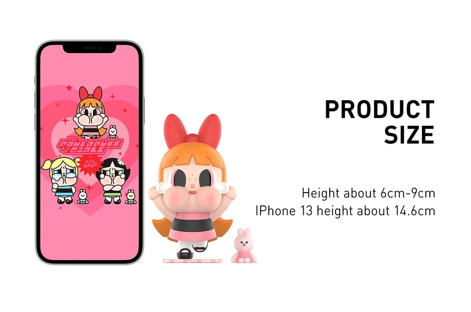 POP MART CRYBABY × Powerpuff Girls Series Figures Single Blind Box (Random)