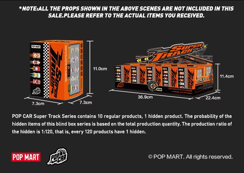 POP MART POPCAR Super Track Series Single Blind Box (Random)