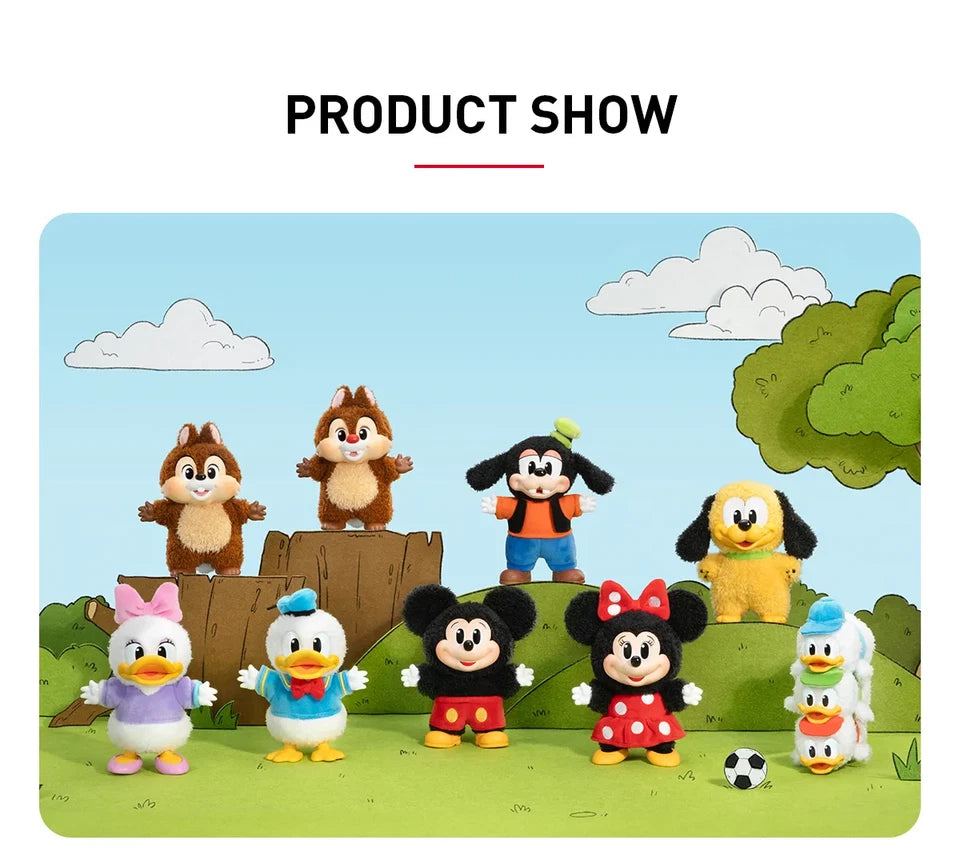 POP MART Mickey Family Cute Together Keychain Series Single Blind Box (Random)