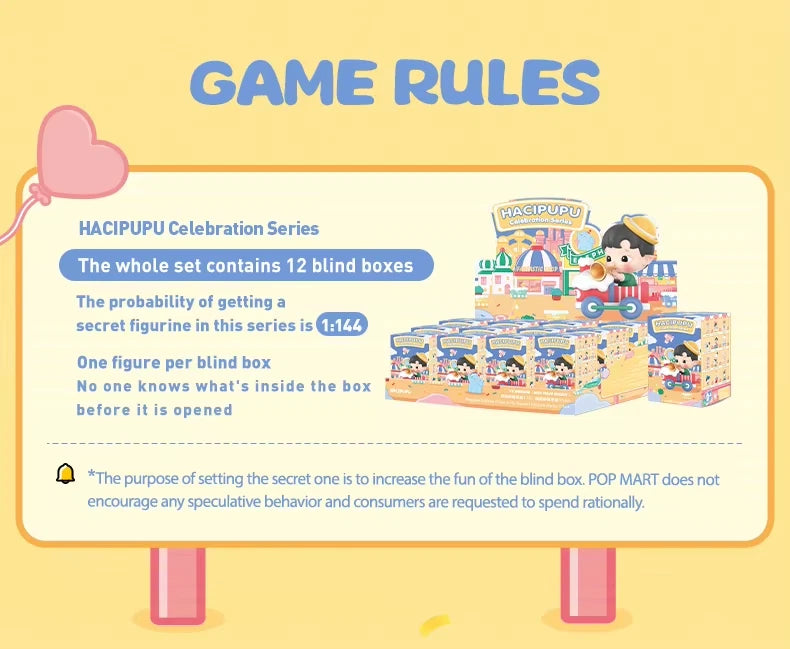 POP MART HACIPUPU Celebration Series Single Blind Box (Random)