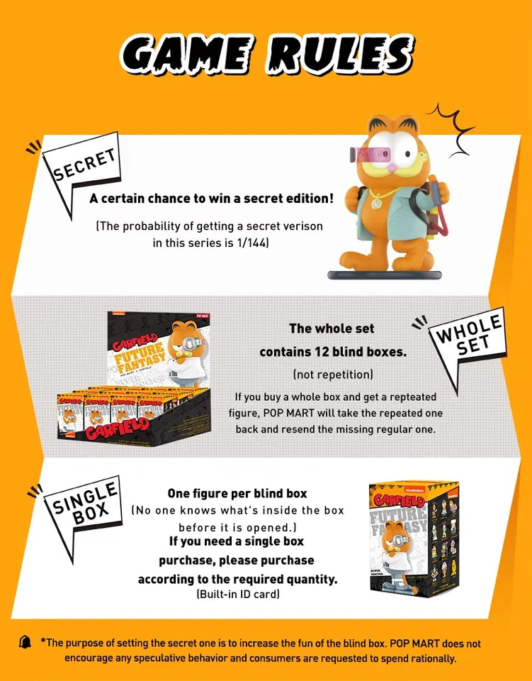 POP MART Garfield Future Fantasy Series Blind Box Information