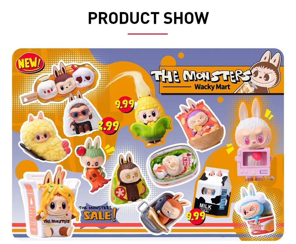 POP MART LABUBU THE MONSTERS Wacky Mart Series Figures Single Blind Box (Random)
