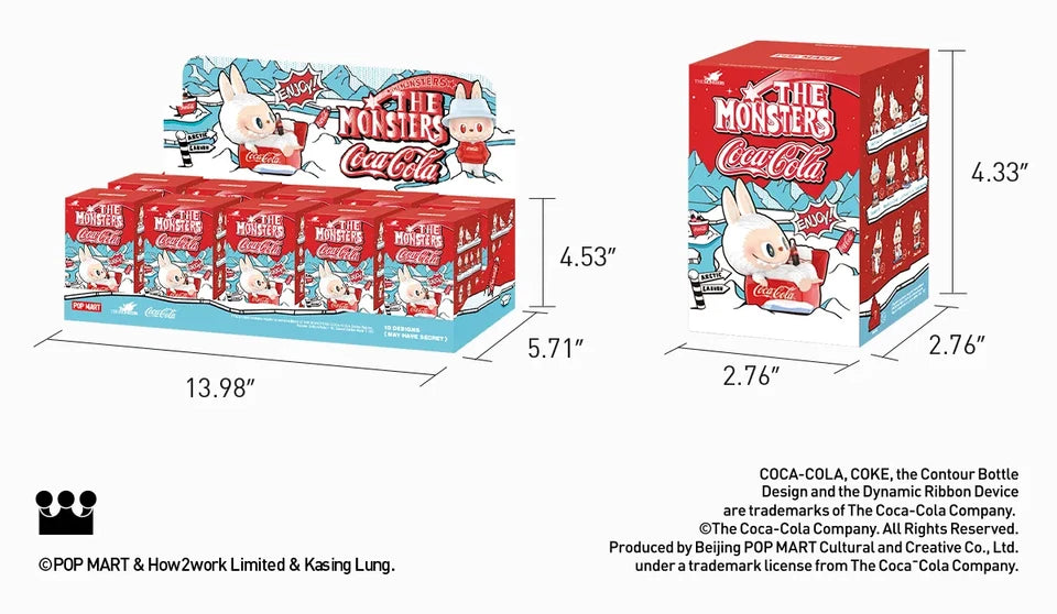POP MART LABUBU THE MONSTERS COCA-COLA Series Figures Single Blind Box (Random)