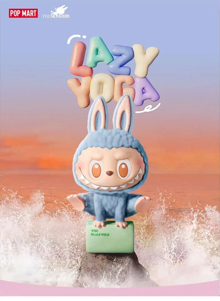 POP MART Labubu THE MONSTERS Lazy Yoga Series Figures Single Blind Box (Random)