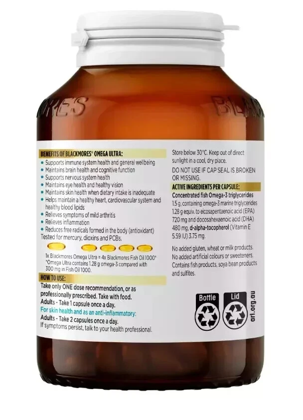 Blackmores Omega Ultra Supplement Facts