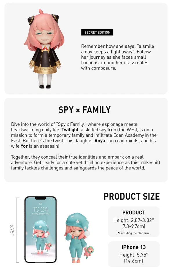 POP MART Spy × Family Anya's Daily Life Series Figures Single Blind Box (Random)