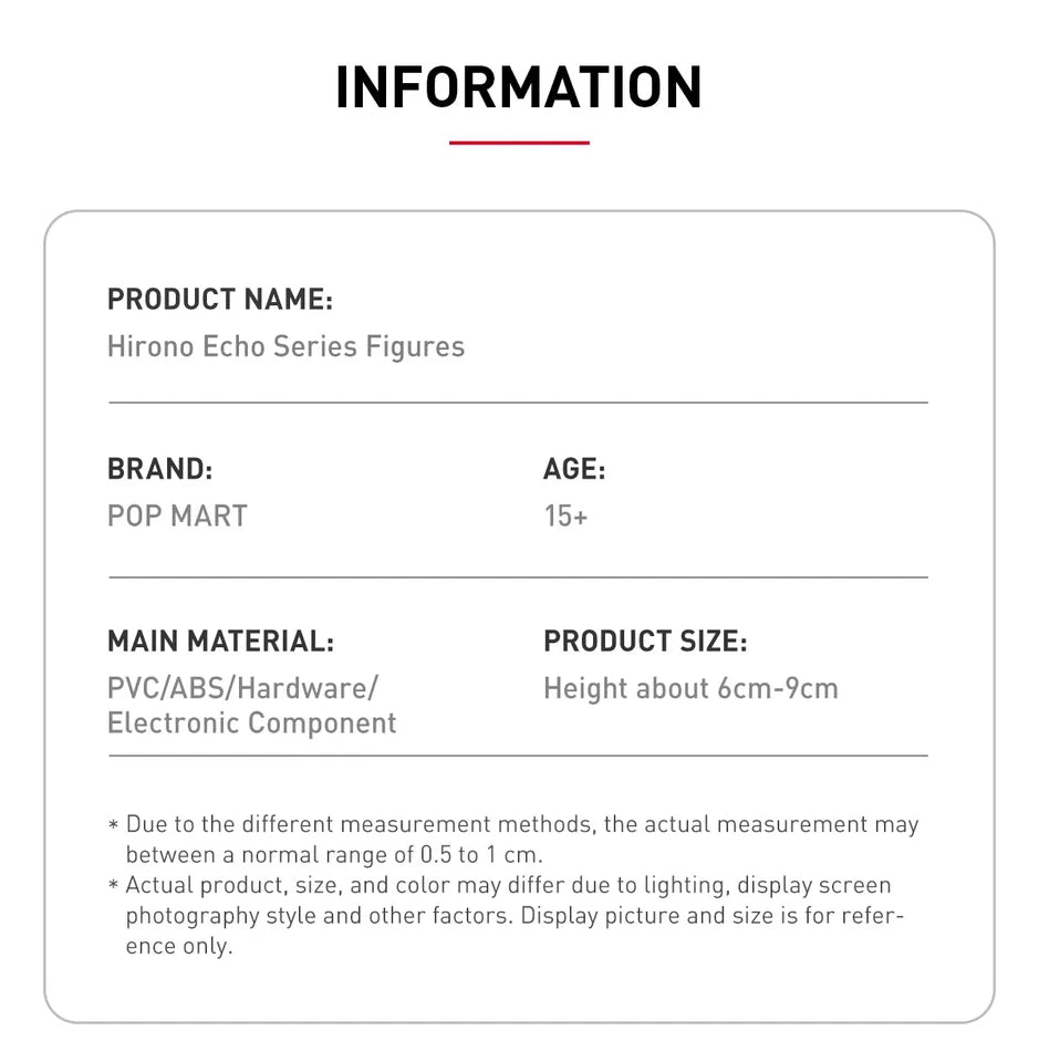 POP MART Hirono Echo Series Figures Single Blind Box (Random)