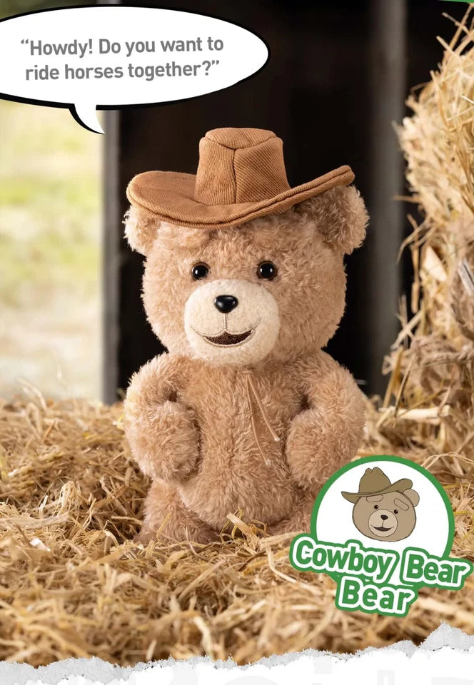 POP MART Ted2 Teddy Bear Action Plush Pendant Single Blind Box (Random)