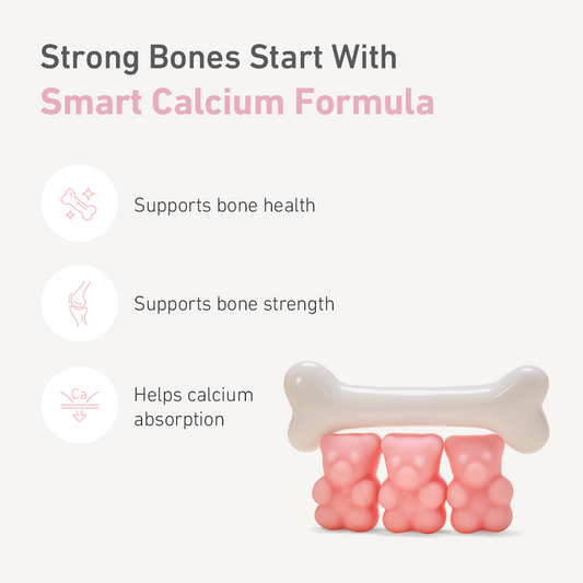 Teddi Lab by Unichi Calcium Vitamin D3 Gummy 60 Gummies product benefits image