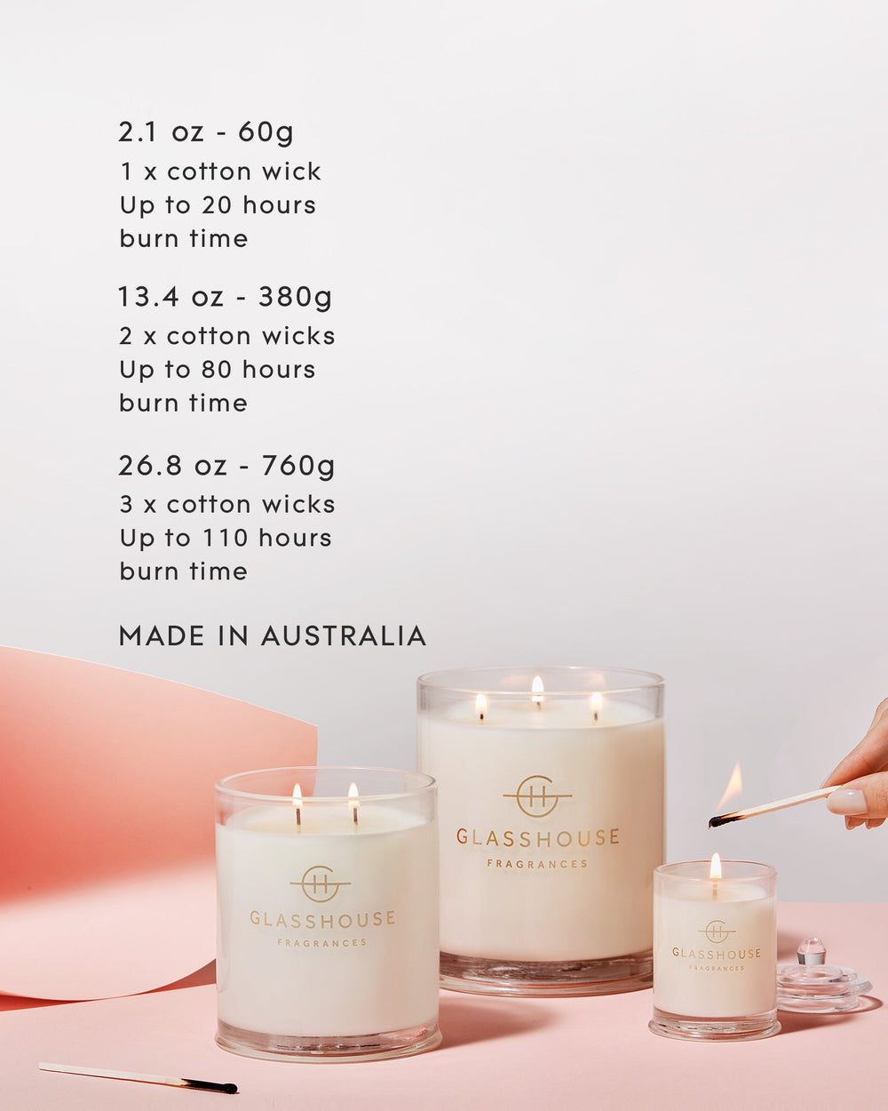 Glasshouse Fragrances Sunkissed in Bermuda 380g Scented Candle lifestyle or product feature image