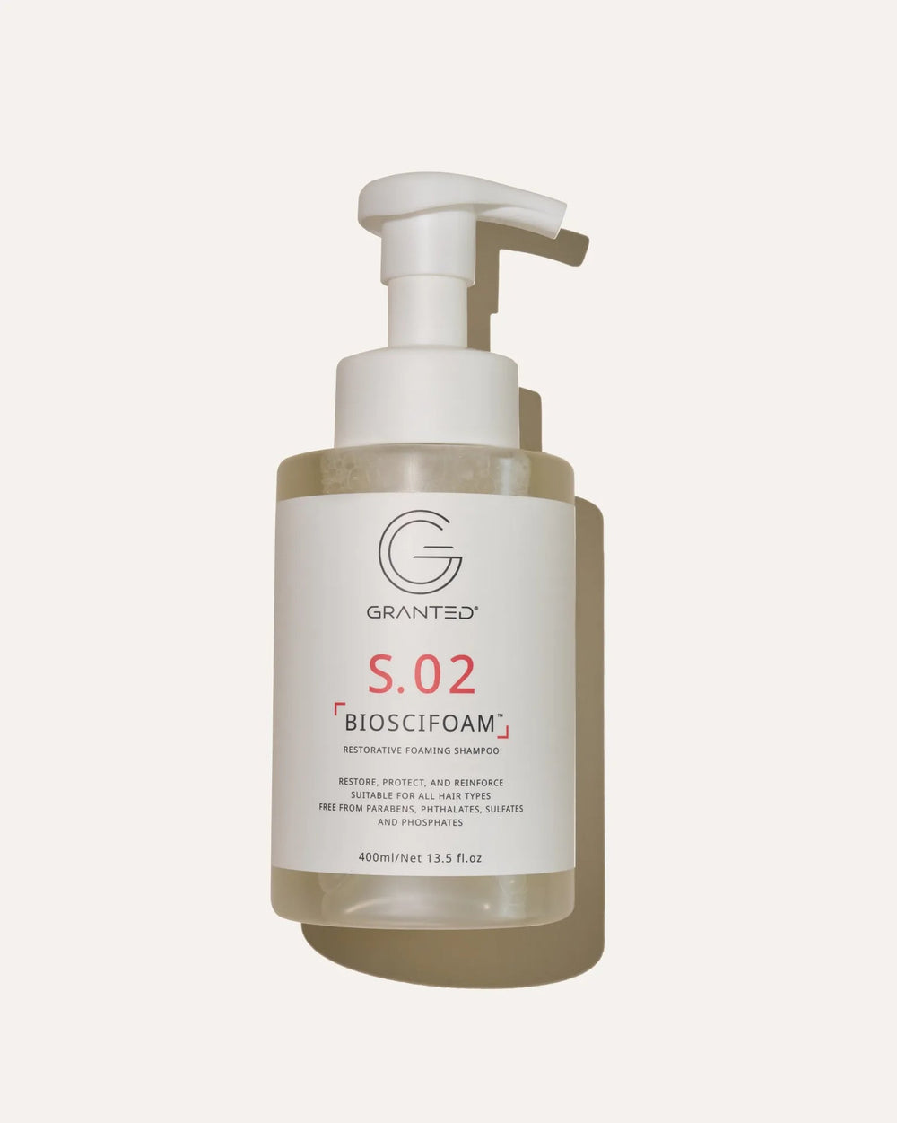 GRANTED S.02 Restorative Foaming Shampoo 400mL front product image