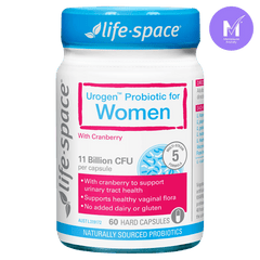 Life-Space Urogen Probiotic for Women 60 Capsules front product packaging