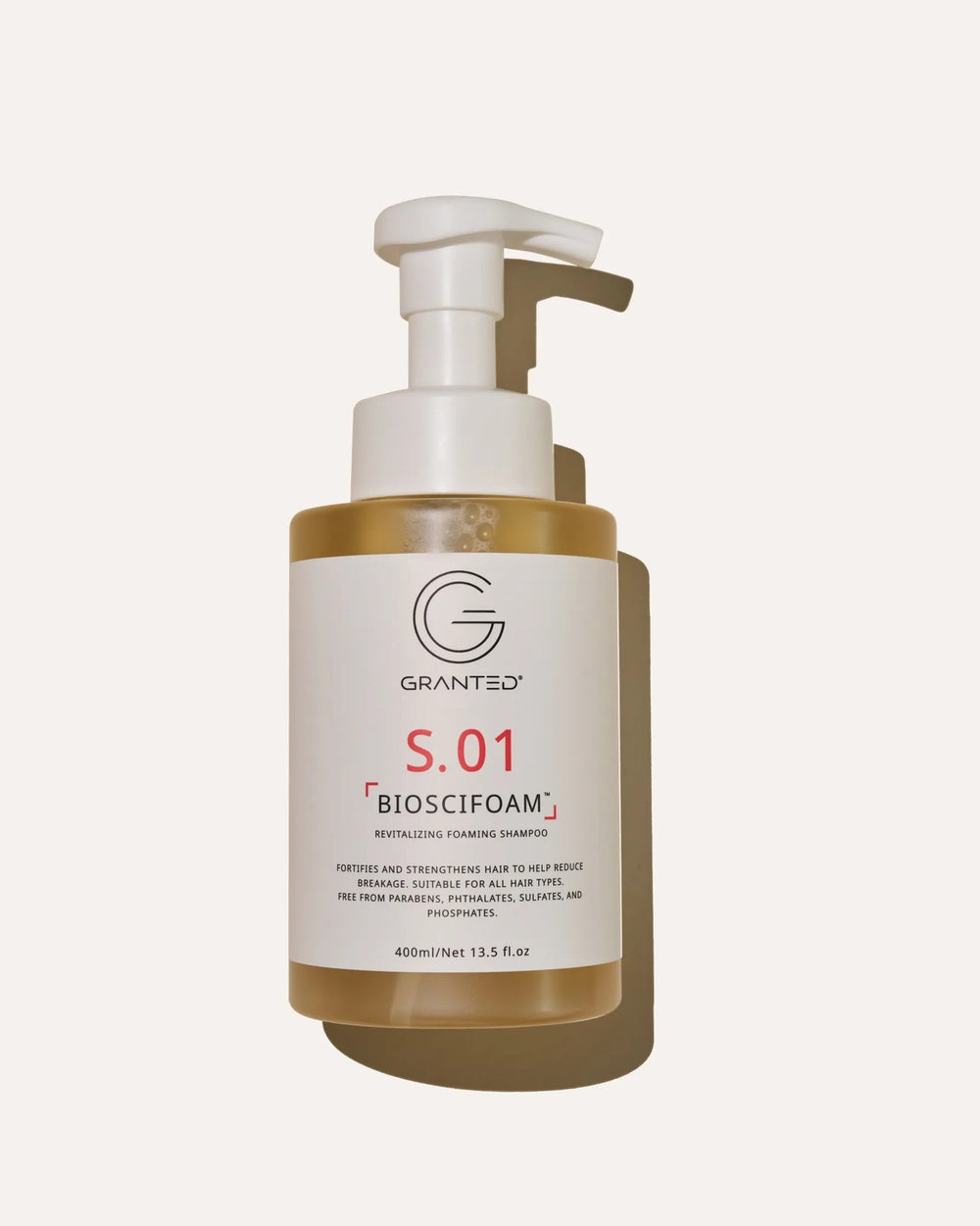 GRANTED S.01 Revitalising Foaming Shampoo 400mL front product image