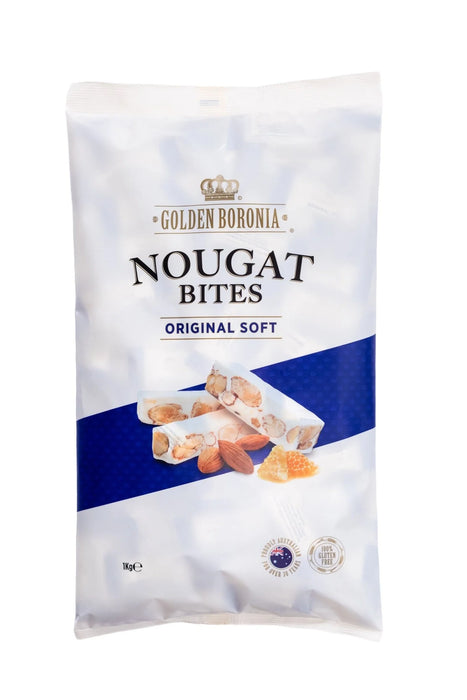 Golden Boronia Nougat Bites Original Soft 1kg product packaging