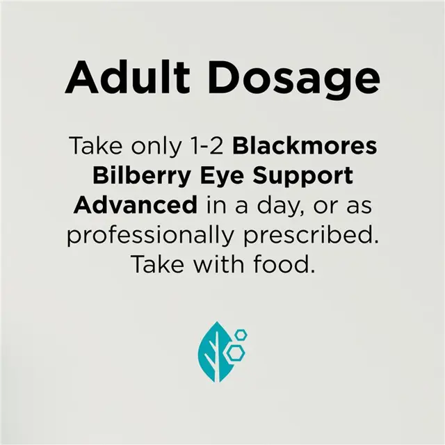 Blackmores Bilberry Eye Support Advanced Dosage