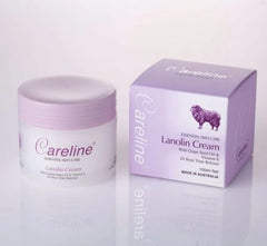 Careline Lanolin Cream with Grape Seed Oil & Vitamin E 100g with packaging
