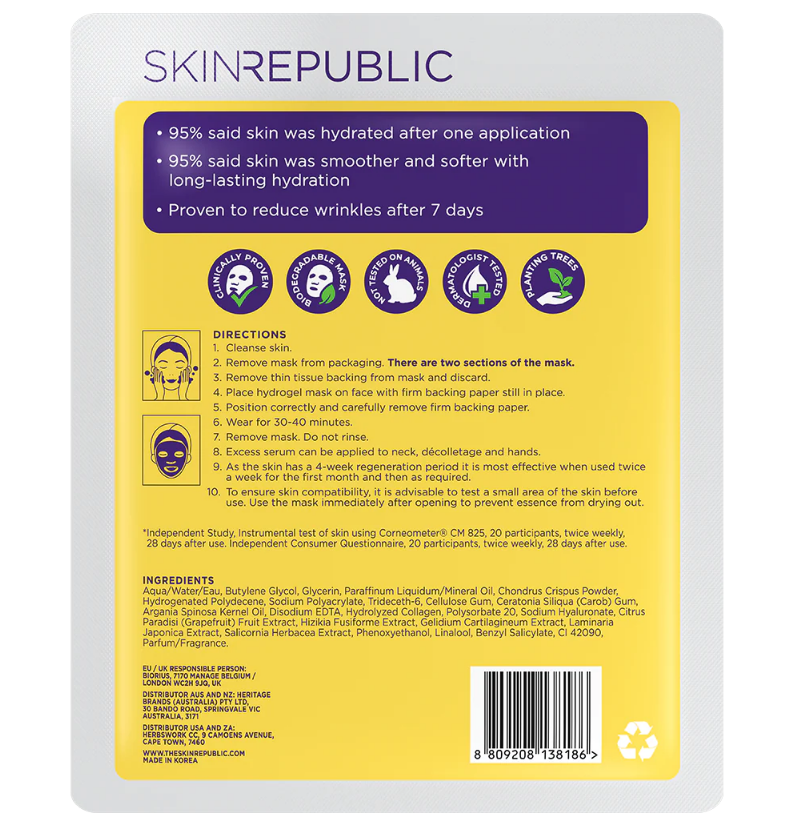 Skin Republic Collagen Hydrogel Face Mask 25g