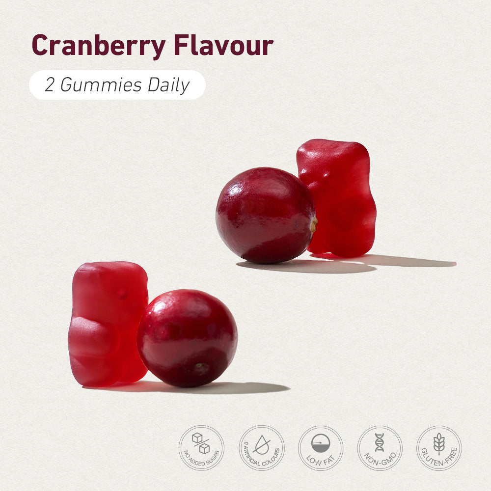 Teddi Lab by Unichi Cranberry Extract Gummy 60 Gummies Cranberry flavour and directions image