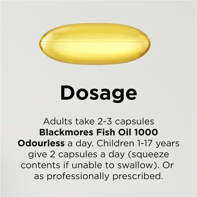 Blackmores Odourless Fish Oil 1000 Directions