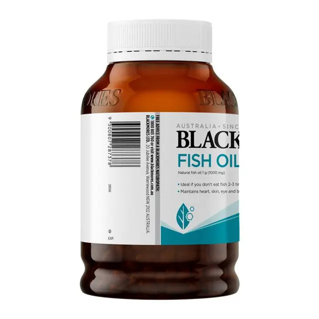 Blackmores Fish Oil 1000 Back Label
