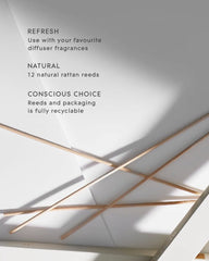 Glasshouse Fragrances Fragrance Diffuser Reed Refills 12 Pack product features