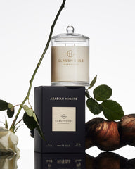 Glasshouse Fragrances Arabian Nights 380g scented candle lifestyle image