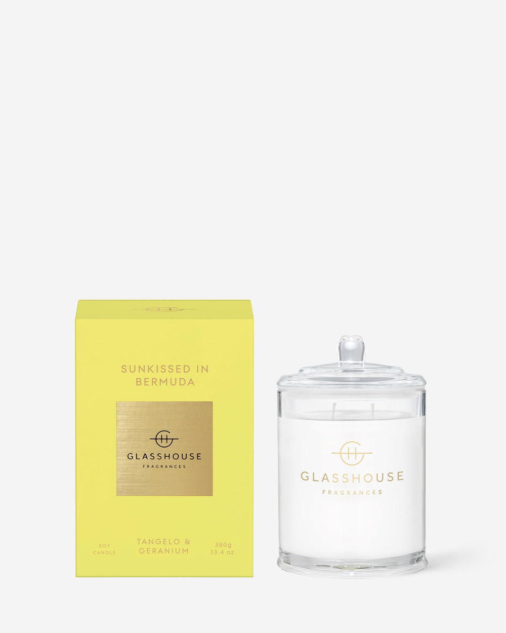 Glasshouse Fragrances Sunkissed in Bermuda 380g Scented Candle with packaging