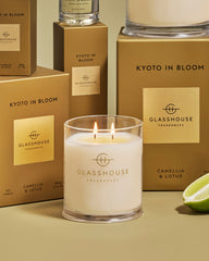 Glasshouse Fragrances Kyoto in Bloom 380g scented candle lifestyle image