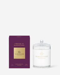 Glasshouse Fragrances Fireside in Queenstown 380g Scented Candle with packaging