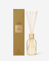 Glasshouse Fragrances Kyoto in Bloom 250mL Fragrance Diffuser with packaging and reeds