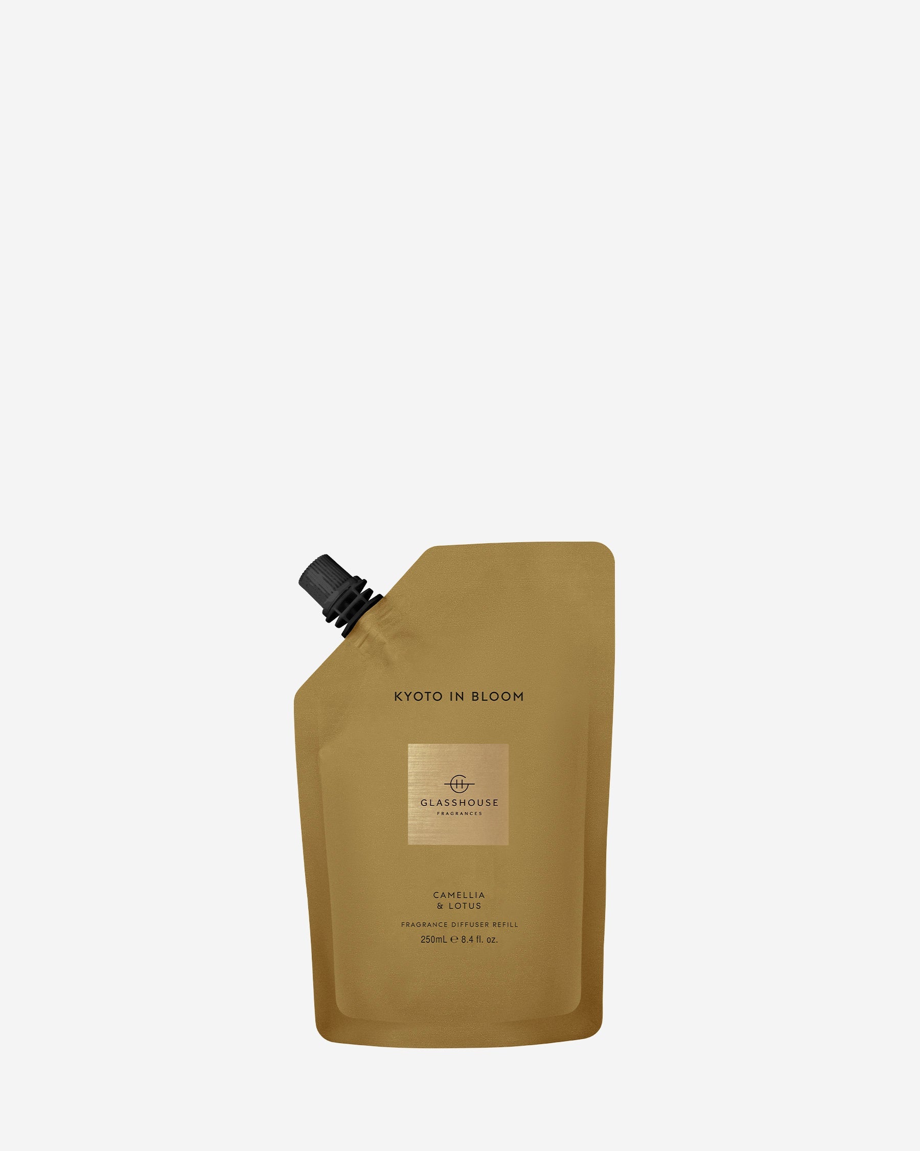 Glasshouse Fragrances Kyoto in Bloom 250mL Fragrance Diffuser Refill product packaging