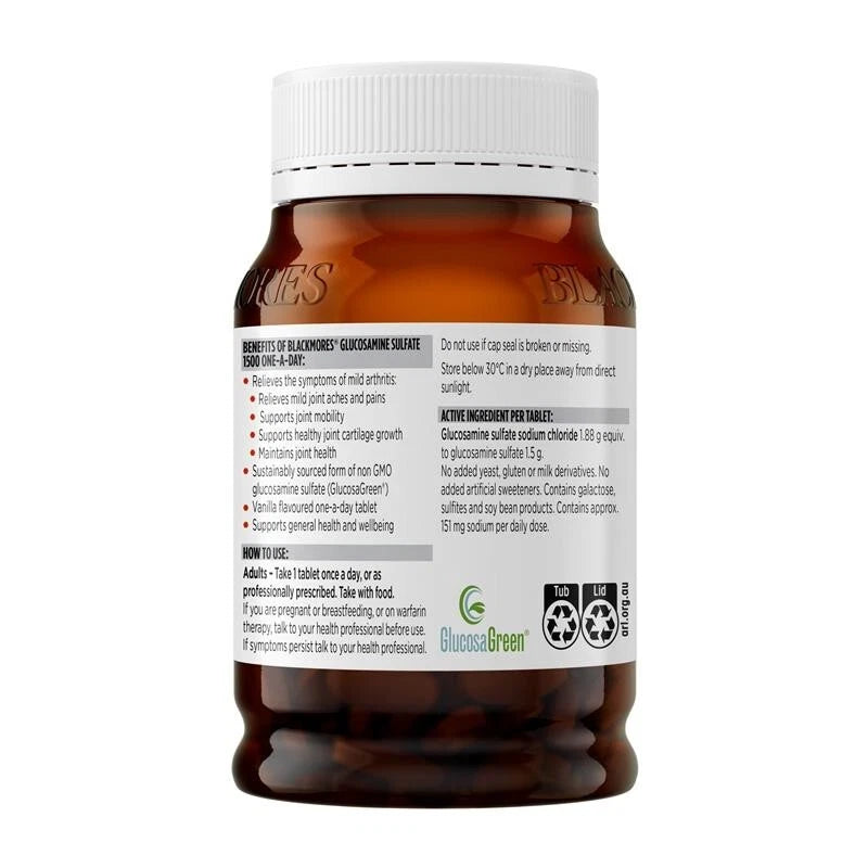 Blackmores Glucosamine Sulfate 1500mg One-A-Day 180 Tablets