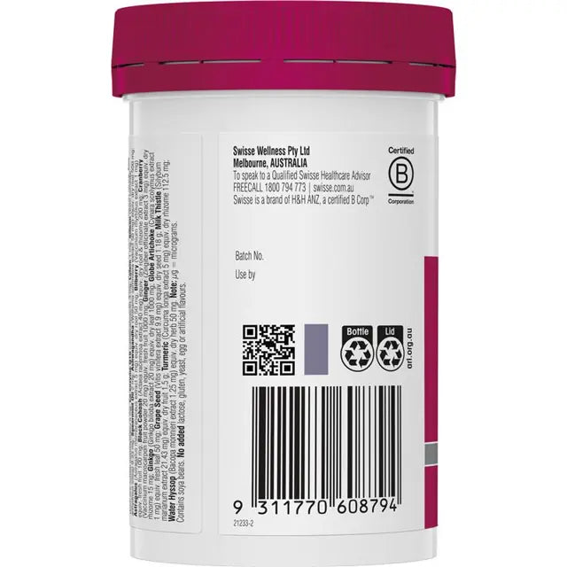 Swisse Ultivite Women's 50+ Multivitamin 90 Tablets