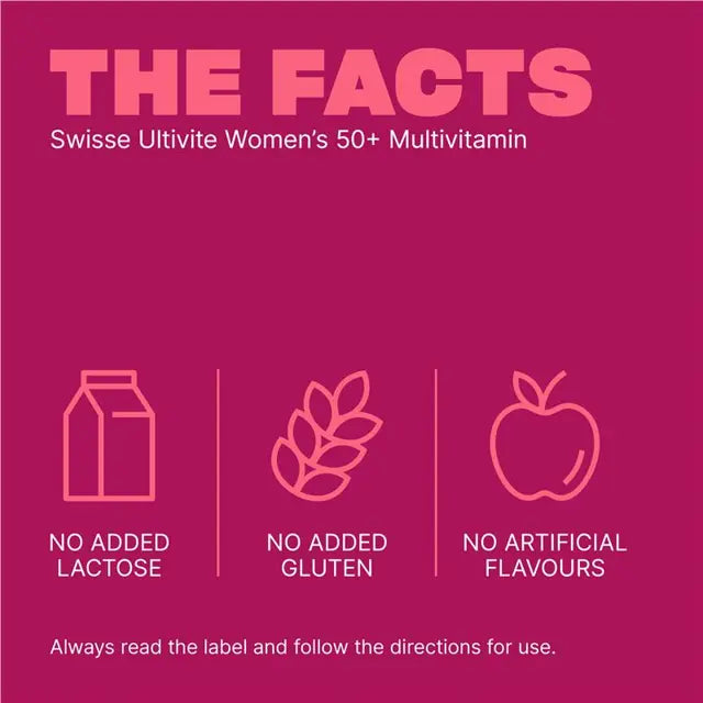 Swisse Ultivite Women's 50+ Multivitamin 90 Tablets