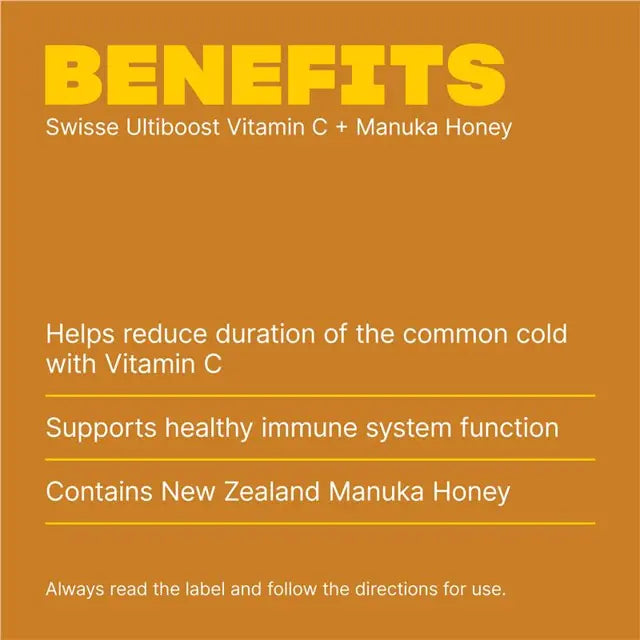 Swisse Vitamin C + Manuka Honey 120 Tablets