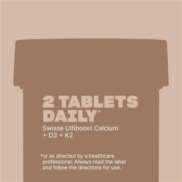 Swisse Ultiboost Calcium + D3 + K2 60 Tablets