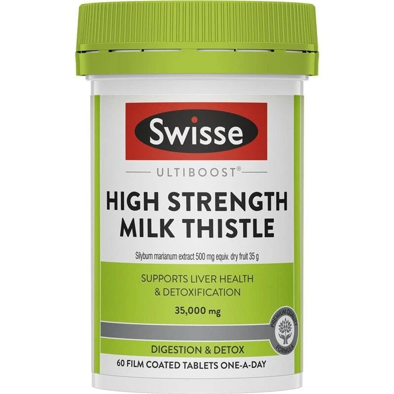 Swisse Ultiboost High Strength Milk Thistle 35000mg 60 Tablets