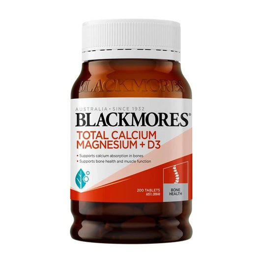 Blackmores Total Calcium Magnesium and D3 200 Tablets