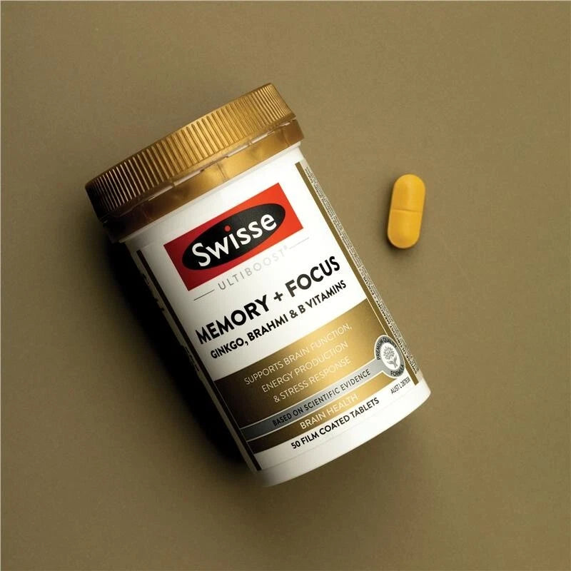 Swisse Ultiboost Memory + Focus 50 Tablets