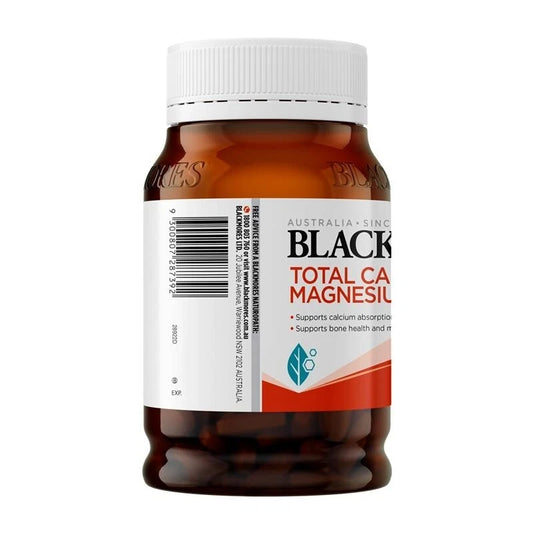 Blackmores Total Calcium Magnesium and D3 Side Label