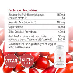 Unichi Rosa Prima Rosehip Extract 1500mg Complex ingredient information